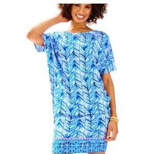 Lilly Pulitzer Lowe Costa Verde Engineered Lapis Blue Dress